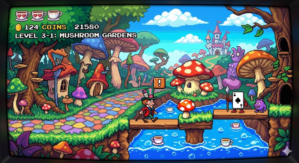 16 bit mad hatter video game