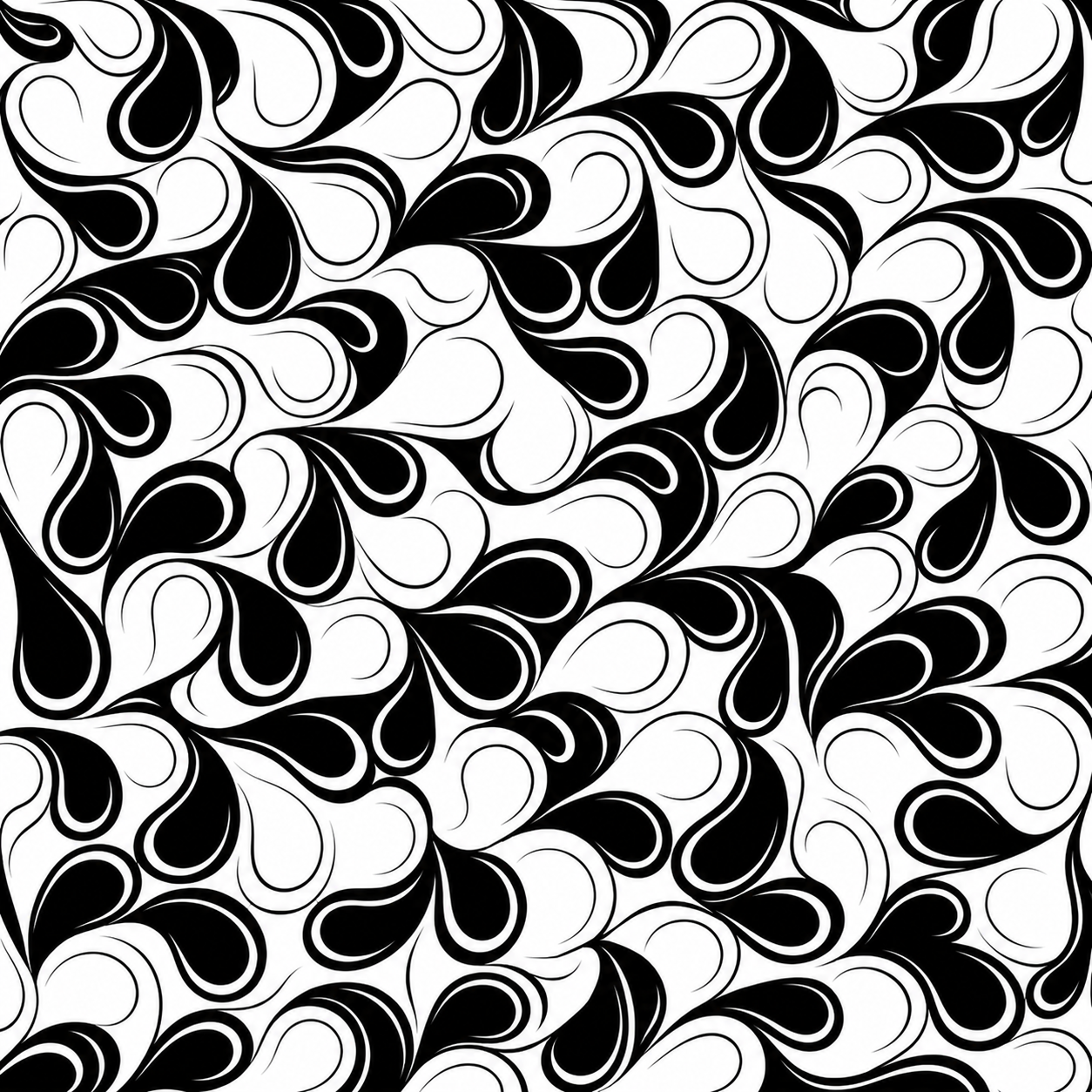 raindrop random pattern escher line drawing