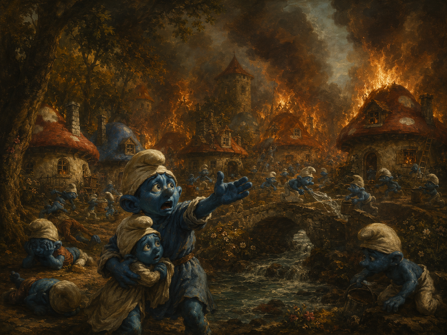 smurf village renaissance fire