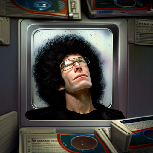 howard stern listening to mini discs while floatin