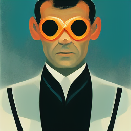 james bond in tuxcedo wearing fly goggles