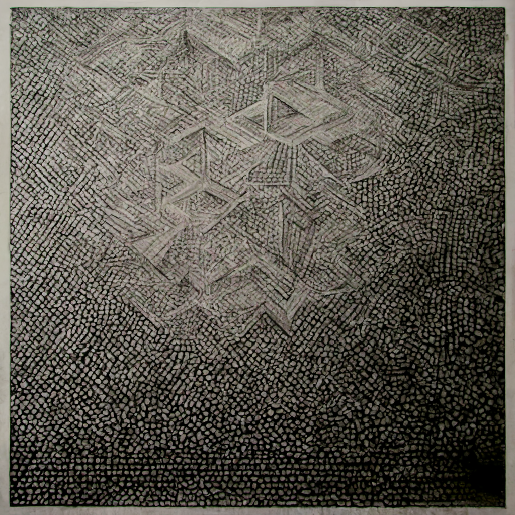 large scale infinite repeating triangle pattern es