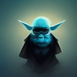 wookie smurf yoda darth vader star wars battle